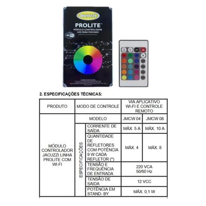 Imagem de Modulo Controlador Prolite Wifi 4 Leds JMCW-04 - Jacuzzi
