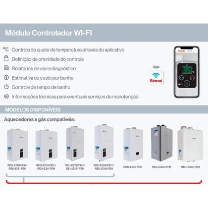 Imagem de Módulo Controlador Wifi Rinnai para Aquecedor A Gás Rou0040