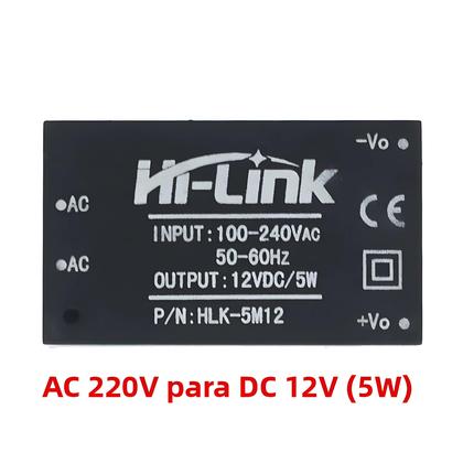 Imagem de Módulo Conversor De Fonte De Alimentação Inteligente AC-DC 5W 220V Para 12V 5V 3.3V Buck Step down