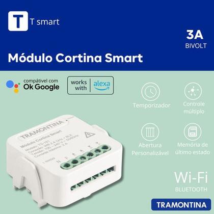 Módulo Cortina Smart Led Tramontina Controle Sua Cortina - Tramontina Eletrik S.a. Imagem de Módulo Cortina Smart Led Tramontina Controle Sua Cortina