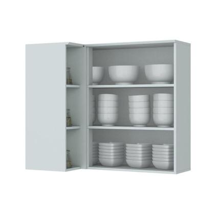 Imagem de Módulo Cozinha Henn Americana Armário Canto Reto c/ 1 Porta Branco