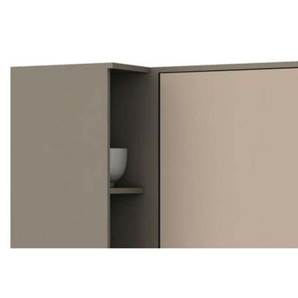 Imagem de Módulo Cozinha Henn Connect Armário Canto Reto c/ 1 Porta Duna/Cristal