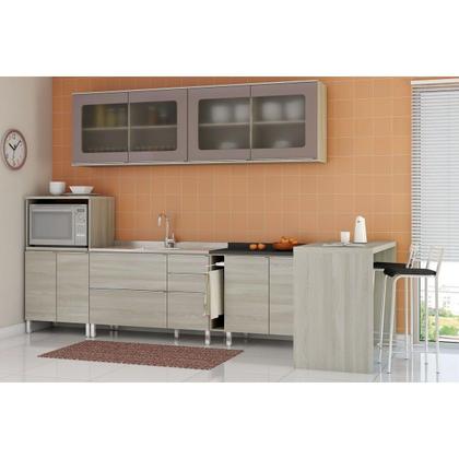 Imagem de Módulo Cozinha Kappesberg Maxxi Tampo p/ Balcão B648 40cm Preto Brilho