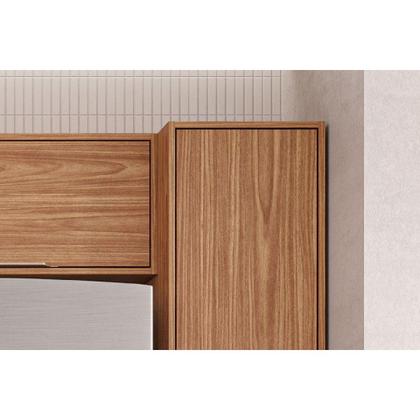 Imagem de Módulo Cozinha MGM Divina 5 Peças (2Aéreos+1Balcão+1Paneleiro+1TorreQuente) C5P185 Freijo/Off White-MGM