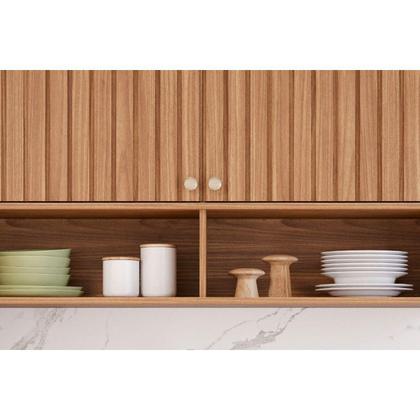 Imagem de Módulo Cozinha MGM Divina 5 Peças (2Aéreos+2Balcões+1TorreQuente) C5P187 Freijo/Titanium-MGM