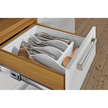 Imagem de Módulo Cozinha Nesher Burguesa c/ 2 Portas e 3 Gavetas 120cm Freijo/Grafite-Nesher