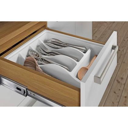 Imagem de Módulo Cozinha Nesher Burguesa c/ 3 Portas e 4 Gavetas Freijó/Branco-Nesher