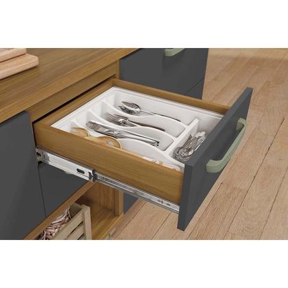 Imagem de Módulo Cozinha Nesher Princesa 3 Peças (1Aéreo+1Balcão+1Paneleiro) C3P20 Freijo/Grafite-Nesher