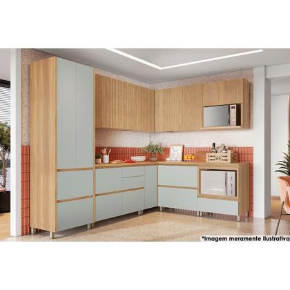 Imagem de Módulo Cozinha Nesher Rainha Armário Canto c/ 2Portas 92 cm Nature - Nesher
