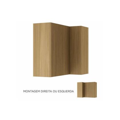 Imagem de Módulo Cozinha Nesher Rainha Armário Canto c/ 2Portas 92 cm Nature - Nesher