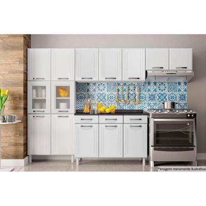 Imagem de Módulo Cozinha Telasul Topázio Armário c/ 3 Portas Branco