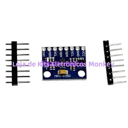Imagem de Módulo De Acelerômetro Giroscópio De 3 Eixos MPU-6050 1PCS GY-521 Circuitos Integrados