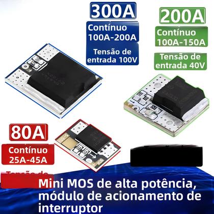 Imagem de Módulo De Acionamento De Interruptor Eletrônico PWM De Alta Potência Mini MOS Com Regulagem De 40A,