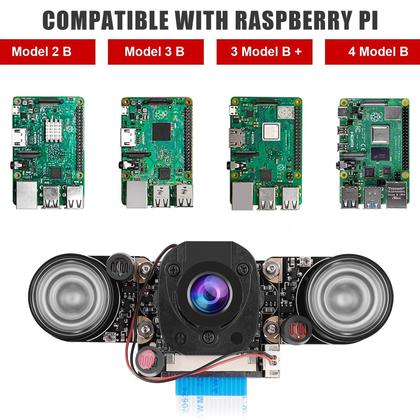 Imagem de Módulo de câmera MakerFocus Raspberry Pi 4B 5MP OV5647 com IR-CUT
