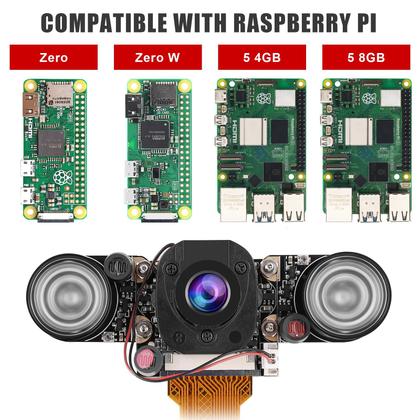 Imagem de Módulo de câmera MakerFocus Raspberry Pi 4B 5MP OV5647 com IR-CUT