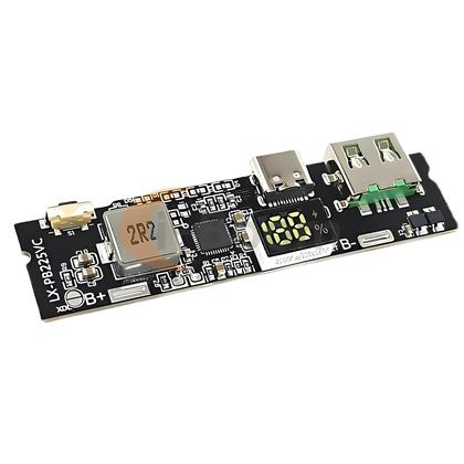 Imagem de Módulo De Carregamento Rápido De 22.5W 2-Vias DIY Placa Mãe Com Display Digital Porta USB Tipo-C