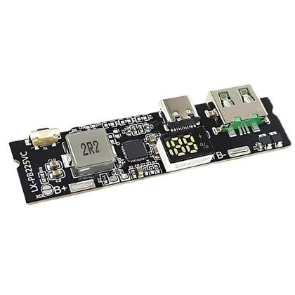 Imagem de Módulo De Carregamento Rápido De 22.5W 2-Vias DIY Placa Mãe Com Display Digital Porta USB Tipo-C
