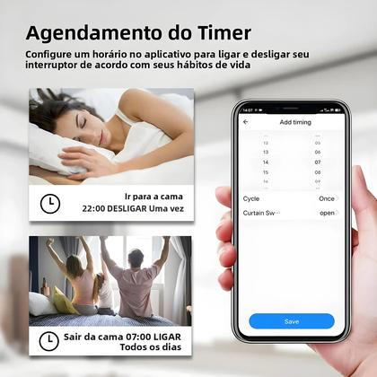 Imagem de Módulo De Controle De Cortinas Inteligente WiFi Zigbee TNCE Para Persianas E Motores De Cortinas,