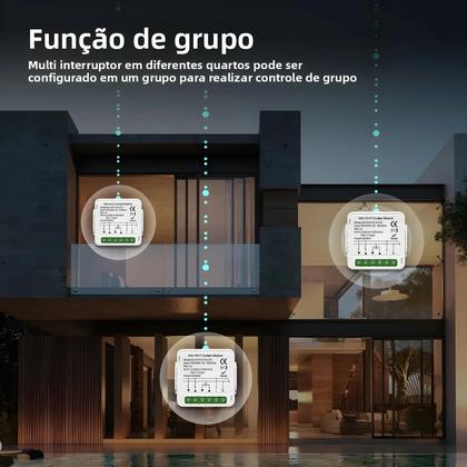 Imagem de Módulo De Controle De Cortinas Inteligente WiFi Zigbee TNCE Para Persianas E Motores De Cortinas,