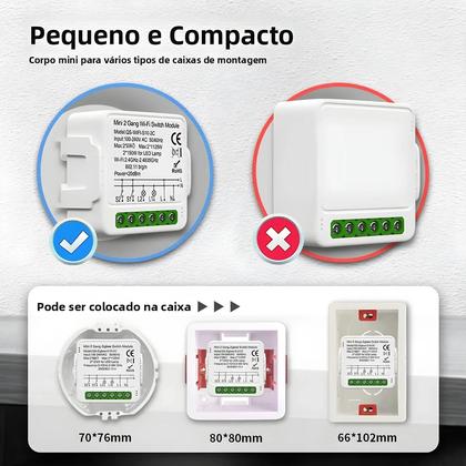 Imagem de Módulo De Controle De Cortinas Inteligente WiFi Zigbee TNCE Para Persianas E Motores De Cortinas,