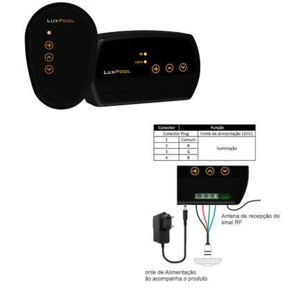 Imagem de Módulo de Controle para Iluminação Led RGB Colorida de Piscina - Luxpool