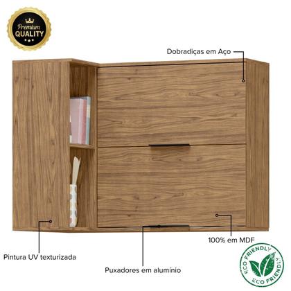 Imagem de Módulo de Cozinha Aéreo de Canto Armário 2 Portas - Toscana