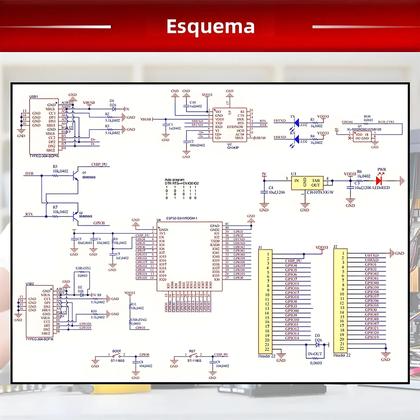 Imagem de Módulo De Desenvolvimento ESP32-S3 Wifi Bluetooth 44 Pinos Tipo-C 16MB Flash 8M PSRAM Para Arduino