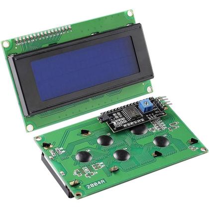 Imagem de Módulo De Display LCD 20x4 2004 Com Interface Serial IIC I2C Para Arduino R3 Displays LED