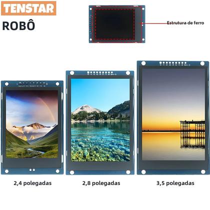 Imagem de Módulo de Display LCD TFT SPI - 2.4", 2.8" e 3.5" (240x320/320x480) - 5V/3.3V