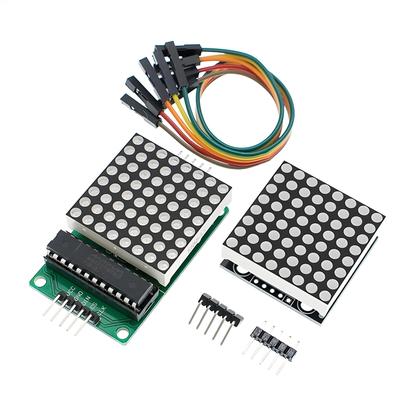Imagem de Módulo De Display LED MAX7219 8x8 Com Matriz De Pontos Para Controle De Microcontrolador