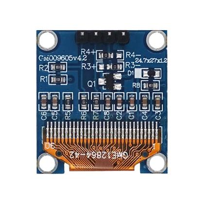 Imagem de Módulo De Display OLED 128X64 De 0,96 Polegadas SSD1306 I2C IIC SPI LCD Para Arduino Com Conectores