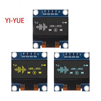 Imagem de Módulo De Display OLED 128X64 De 0,96 Polegadas SSD1306 I2C IIC SPI LCD Para Arduino Com Conectores