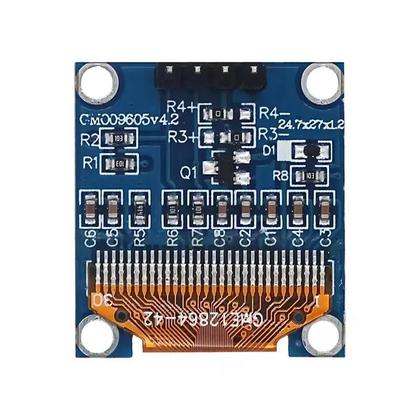 Imagem de Módulo De Display OLED 128X64 De 0,96 Polegadas SSD1306 I2C IIC SPI LCD Para Arduino Com Conectores