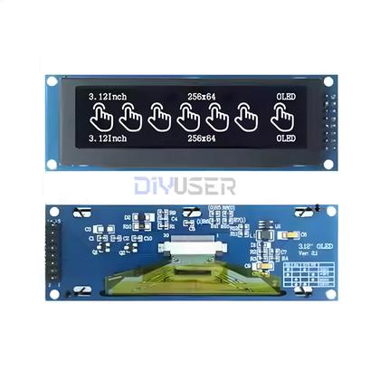Imagem de Módulo De Display OLED 256x64 De 3,12 Polegadas Com Interface SPI I2C Para Arduino STM32 Raspberry