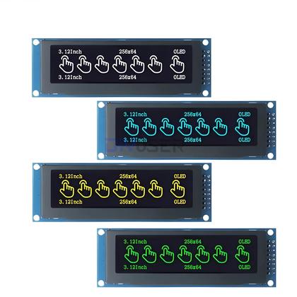 Imagem de Módulo De Display OLED 256x64 De 3,12 Polegadas Com Interface SPI I2C Para Arduino STM32 Raspberry