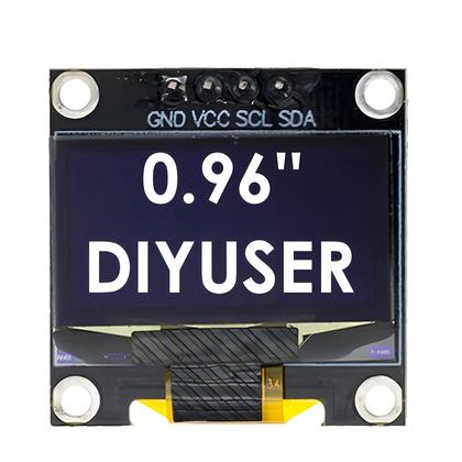 Imagem de Módulo De Display OLED Branco De 0,96 Polegadas 128x64 I2C SSD1306 Tela LCD Para Arduino DIYUSER