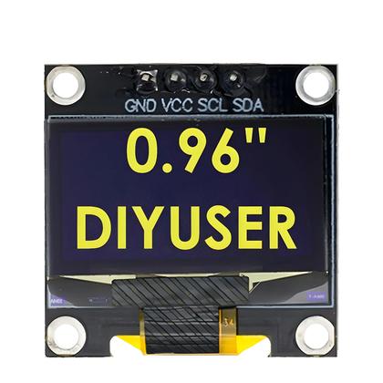 Imagem de Módulo De Display OLED Branco De 0,96 Polegadas 128x64 I2C SSD1306 Tela LCD Para Arduino DIYUSER