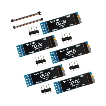 Imagem de Módulo De Display OLED I2C Branco 128x32 Pixels 0.91 Polegadas Para Arduino Raspberry Pi Mini Tela
