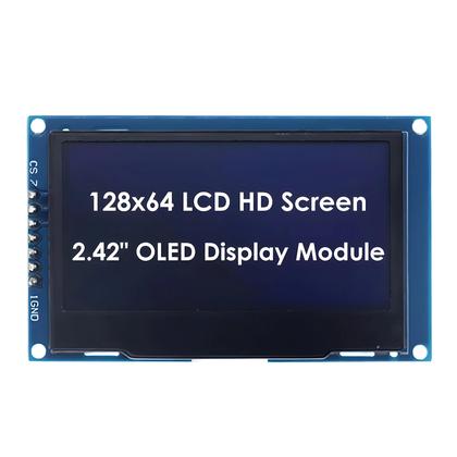 Imagem de Módulo De Display OLED LCD De 2.4 Polegadas 128x64 Com Interface IIC I2C SPI De 4 Pinos Para Arduino
