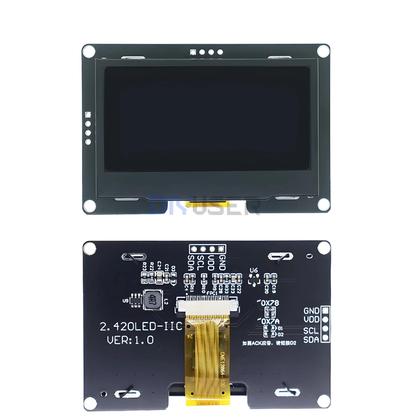 Imagem de Módulo De Display OLED LCD De 2.4 Polegadas 128x64 Com Interface IIC I2C SPI De 4 Pinos Para Arduino