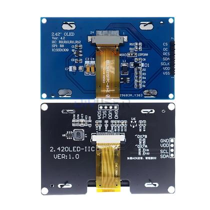 Imagem de Módulo De Display OLED LCD De 2.4 Polegadas 128x64 Com Interface IIC I2C SPI De 4 Pinos Para Arduino