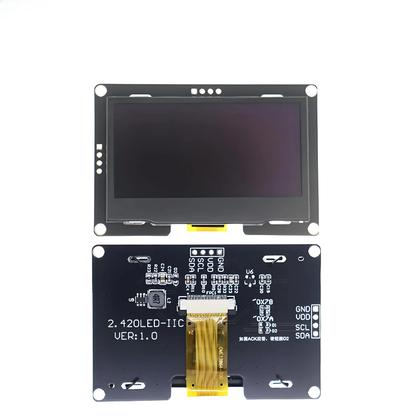 Imagem de Módulo De Display OLED LCD De 2.4 Polegadas 128x64 SSD1309 Interface IIC I2C SPI De 4 Pinos