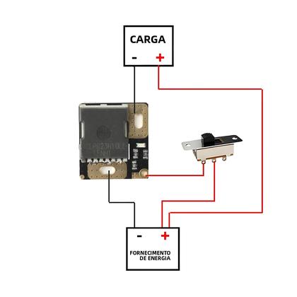 Imagem de Módulo De Driver De Interruptor Mini MOS De 200A 300A Com Regulação PWM Placa De Controle Eletrônico