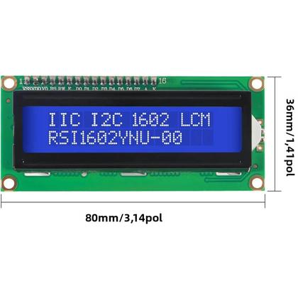 Imagem de Módulo De Exibição Retroiluminado Com Tela LCD 1602 2 X 16 Caracteres Para Arduino Duemilanove R3