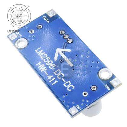 Imagem de Módulo De Fonte De Alimentação DC-DC Ajustável 3A LM2596s, 5 Peças, Conversor Buck Regulador De