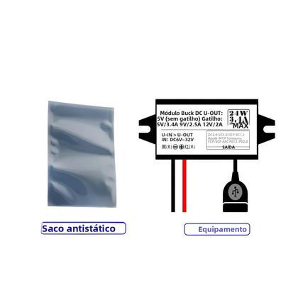Imagem de Módulo De Fonte De Alimentação DC-DC Step down Buck 12V Para 5V 2A 3A 10W 15W 24W Para USB Micro USB