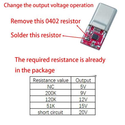 Imagem de Módulo de gatilho de energia 5PCS USB-C PD QC 5V 9V 12V 15V 20V 5A