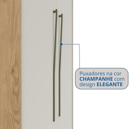 Imagem de Módulo de Guarda Roupa 2 Portas 2 Gavetas com Cabideiro Elegance
