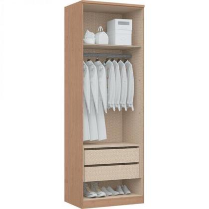 Imagem de Módulo de Guarda Roupa 2 Portas 2 Gavetas com Cabideiro Elegance