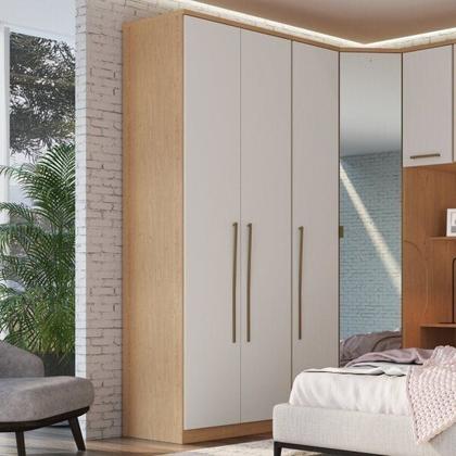 Imagem de Módulo de Guarda Roupa 2 Portas 2 Gavetas com Cabideiro Elegance